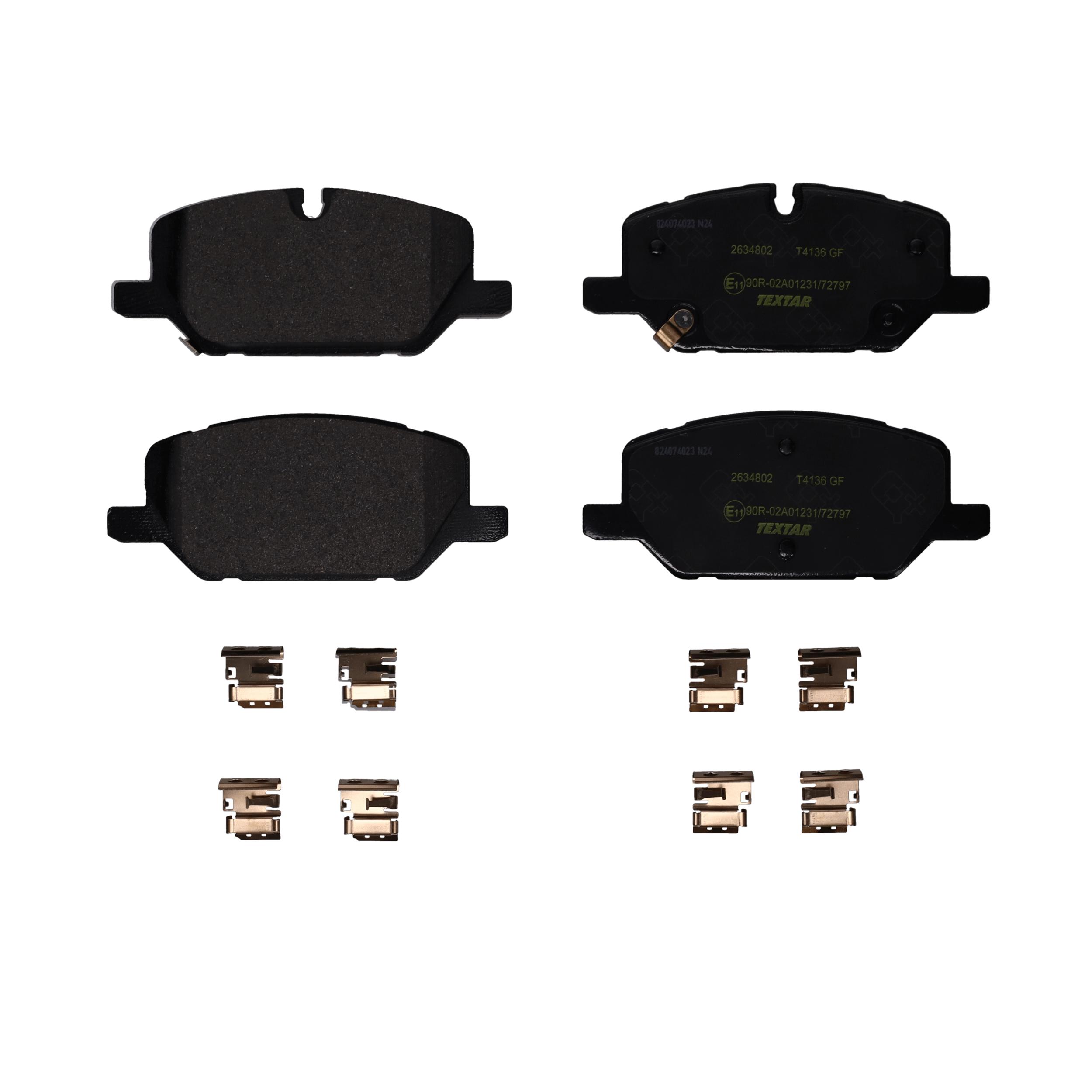 TEXTAR Bremseklodser 2634802 for OPEL