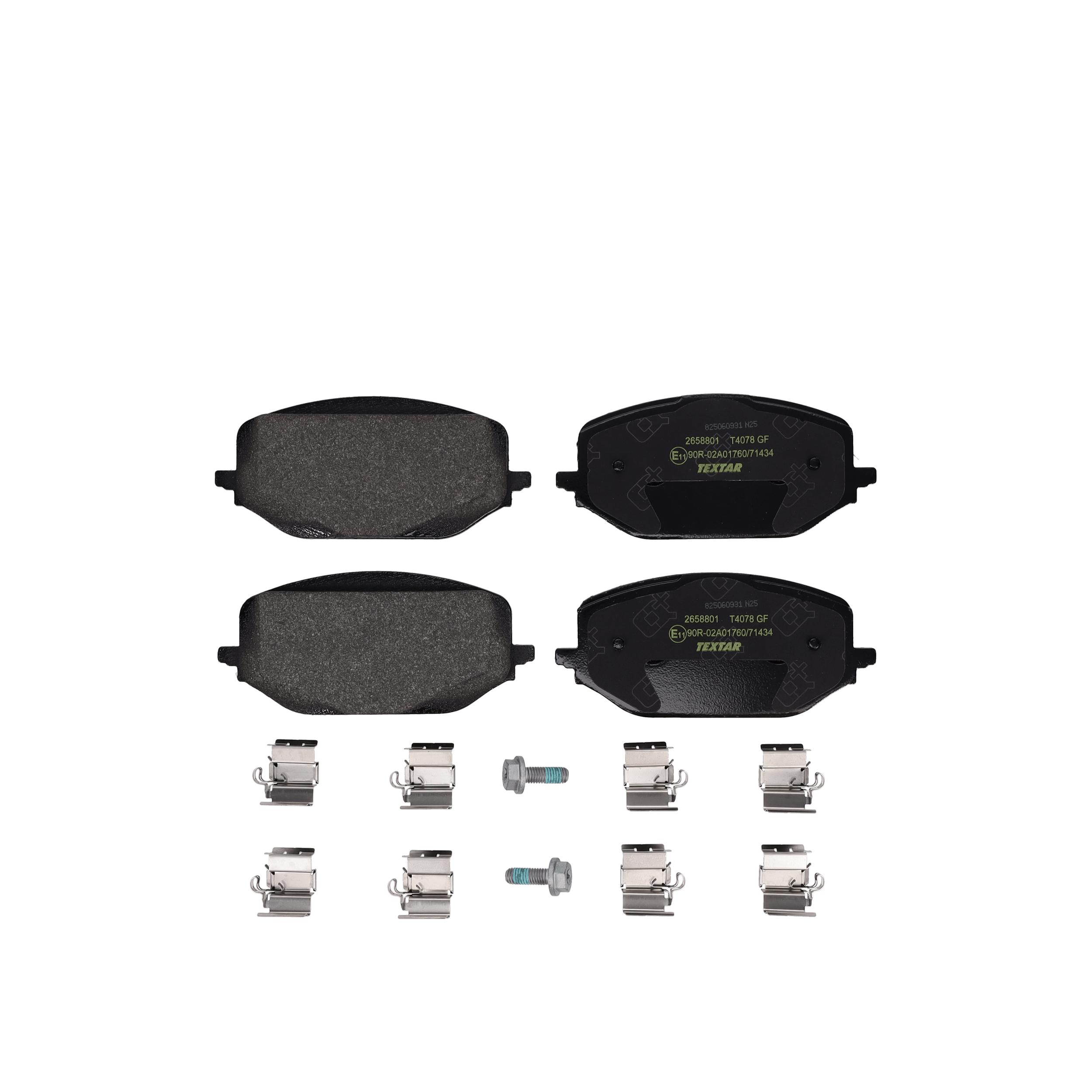 TEXTAR Bremseklodser 2658801 for FIAT PEUGEOT CITROËN TOYOTA