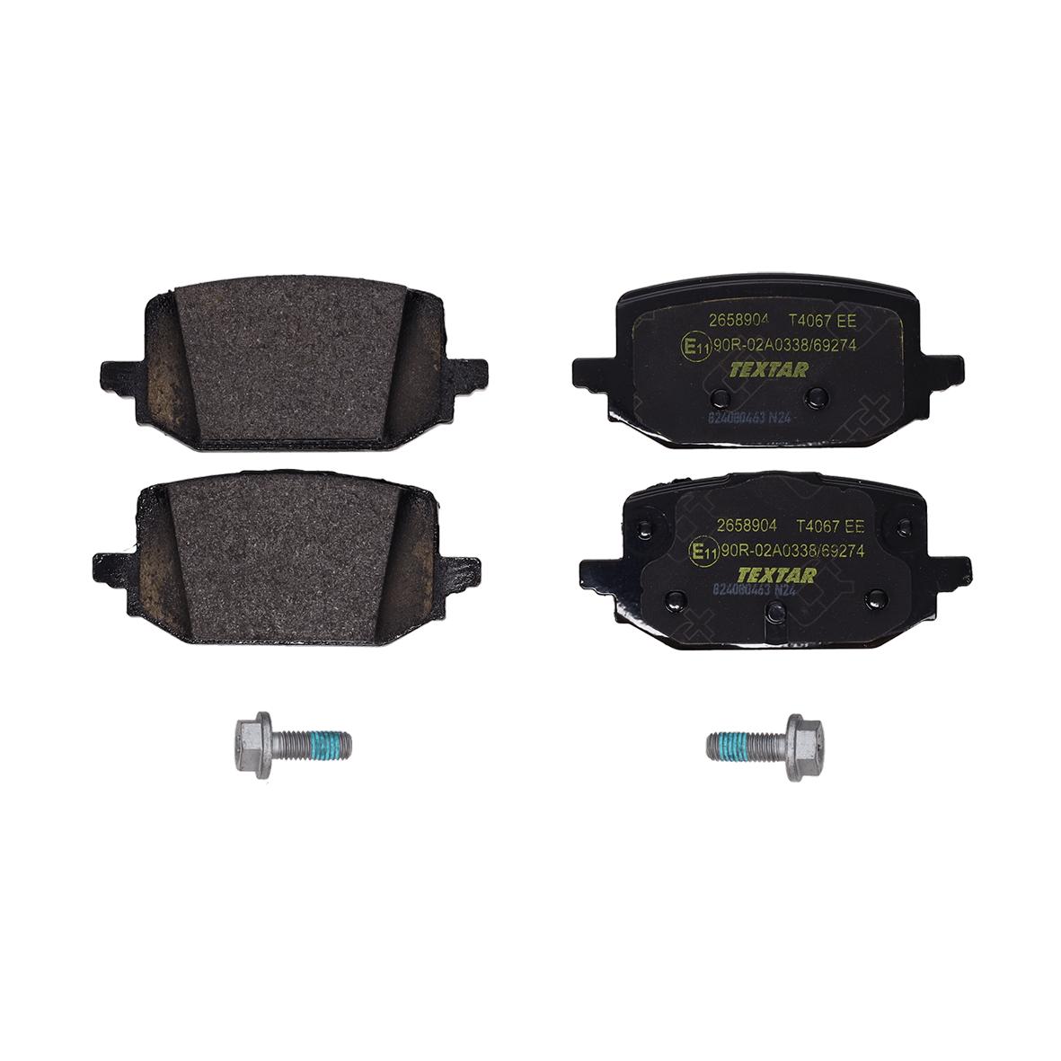 TEXTAR Bremseklodser 2658904 for RENAULT