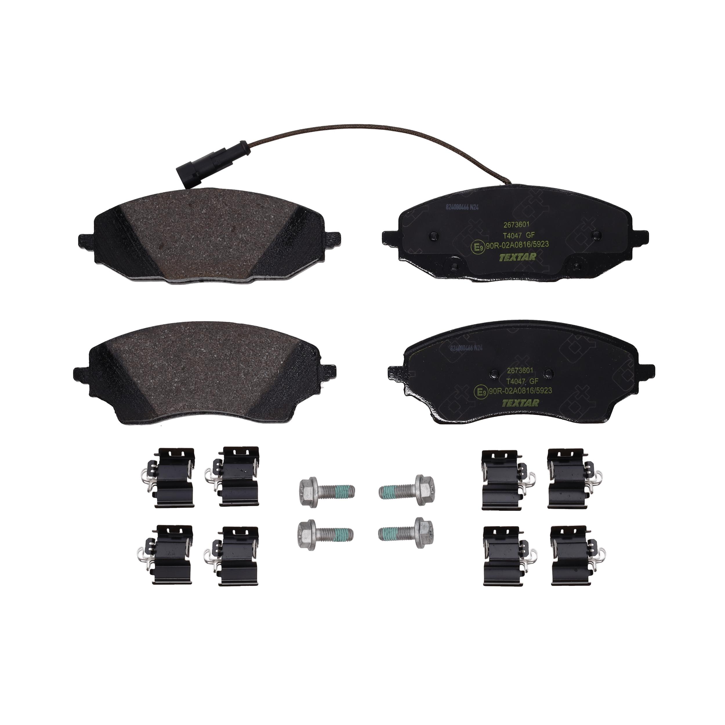TEXTAR Bremseklodser 2673601 for FIAT CITROËN TOYOTA