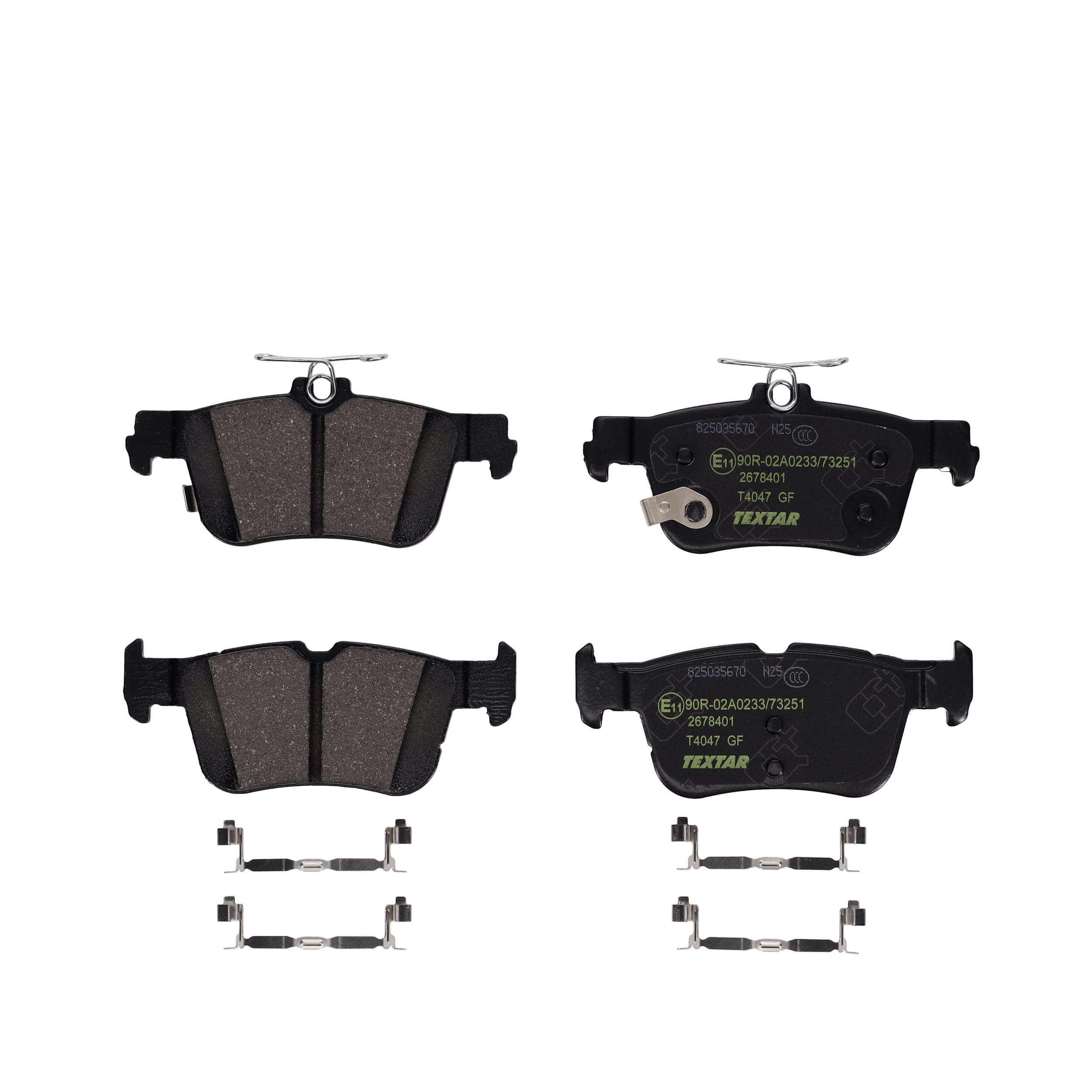 TEXTAR Bremseklodser 2678401 for FORD USA FORD (CHANGAN)