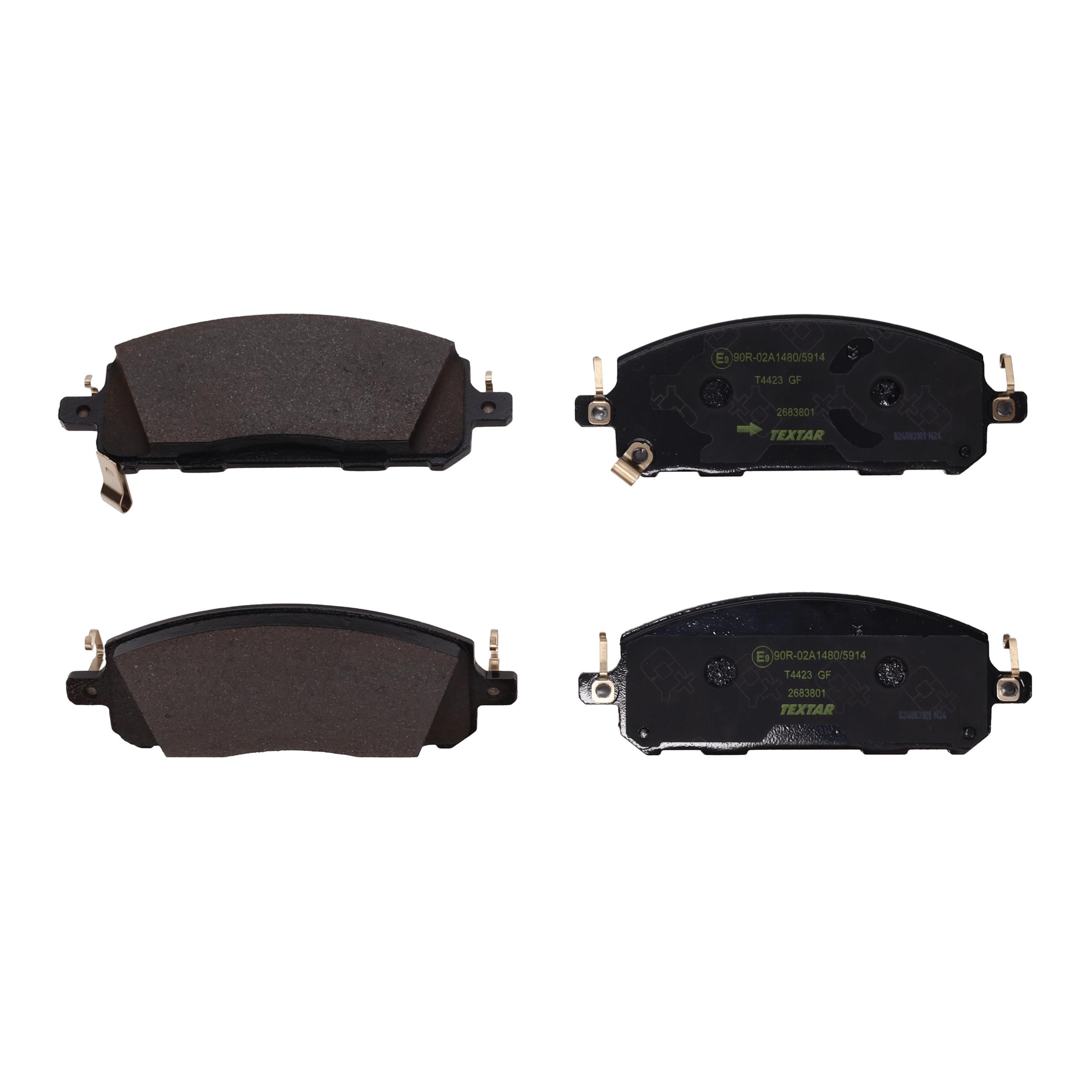 TEXTAR Bremseklodser 2683801 for MITSUBISHI NISSAN RENAULT