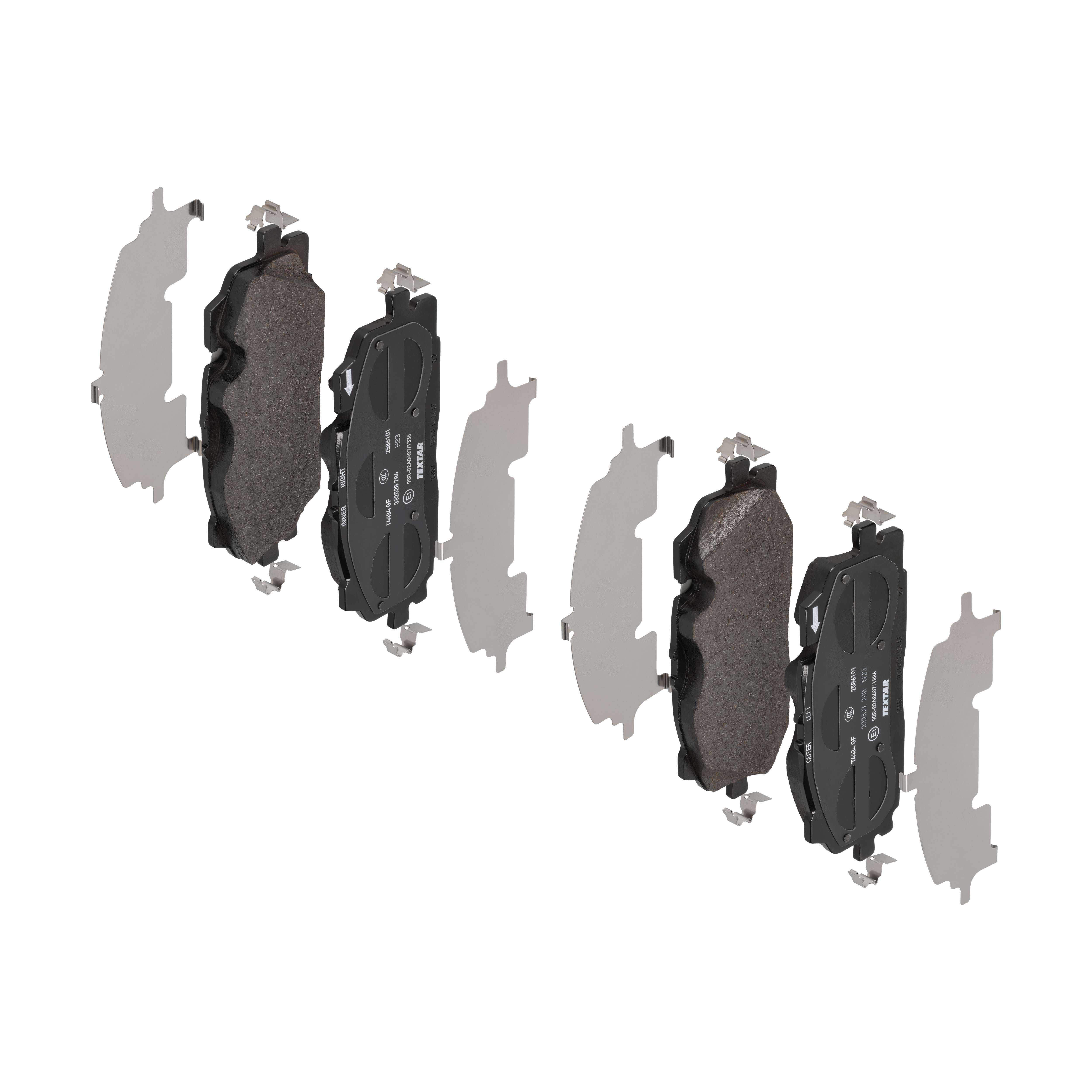 TEXTAR Bremseklodser 2586101 for CUPRA AUDI VW AUDI (SAIC) AUDI (FAW)