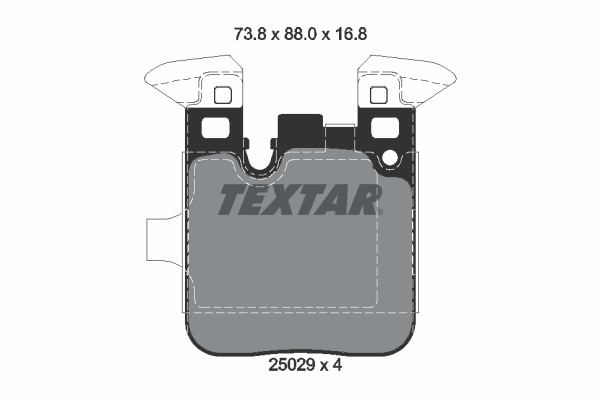 TEXTAR Bremseklodser 2502901 for BMW