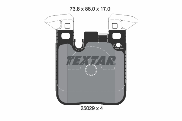 TEXTAR Bremseklodser 2502902 for BMW