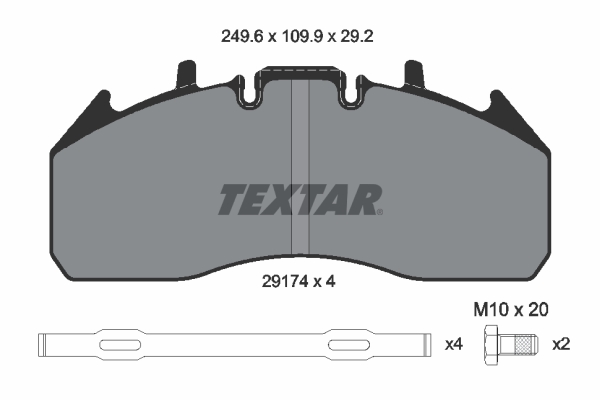 TEXTAR 2917402 for VOLVO