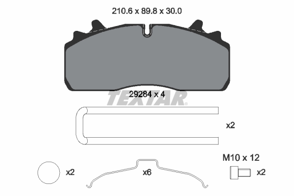 TEXTAR 2928401 for VOLVO RENAULT TRUCKS