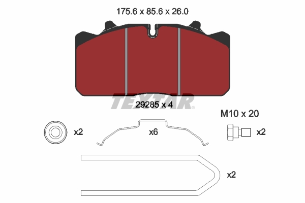 TEXTAR 2928502 for DAF MAN
