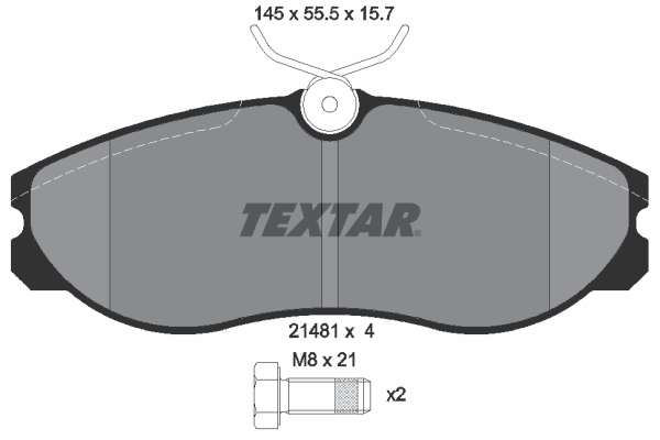 TEXTAR Bremseklodser 2148101 for FORD NISSAN