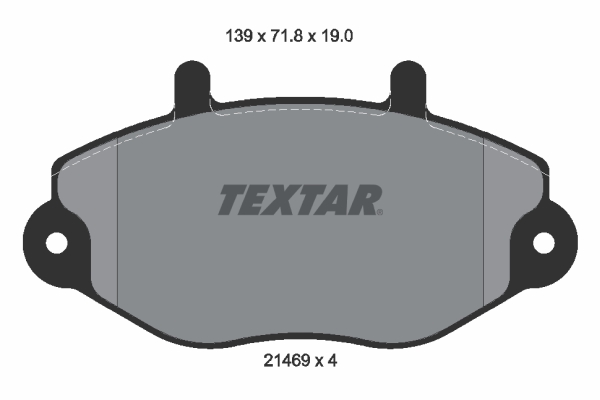 TEXTAR Bremseklodser 2146901 for FORD FORD (JMC)