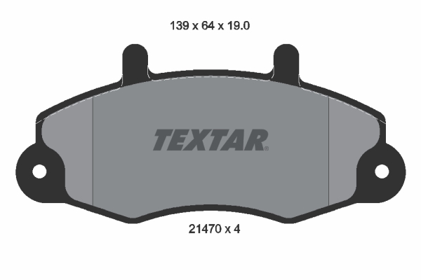 TEXTAR Bremseklodser 2147001 for FORD