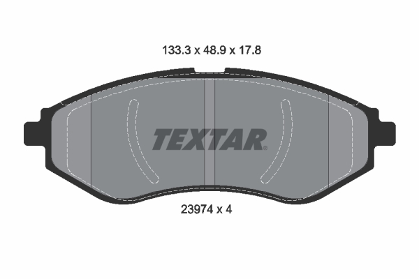 TEXTAR Bremseklodser 2397401 for DAEWOO PROTON