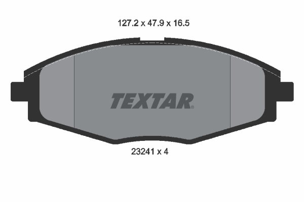 TEXTAR Bremseklodser 2324102 for CHEVROLET DAEWOO CHANGAN CHERY