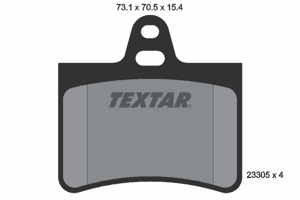 TEXTAR Bremseklodser 2330501 for CITROËN