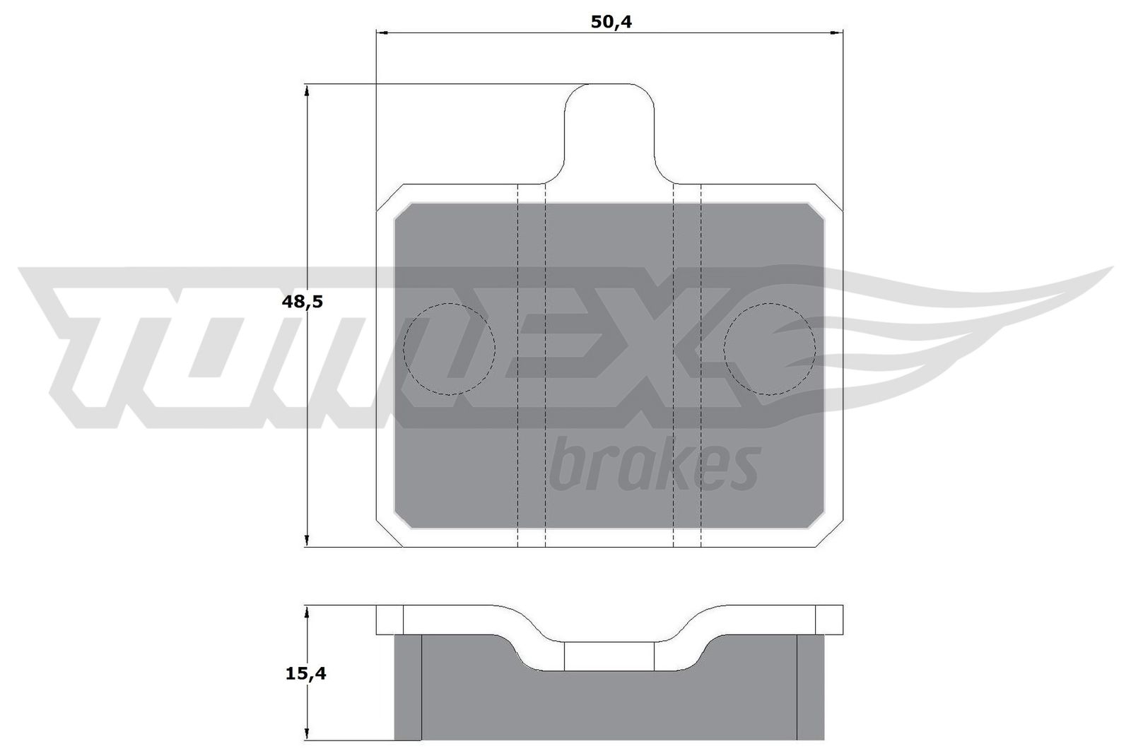 TOMEX BRAKES Bremseklodser tx1025 foraksel for AUDI