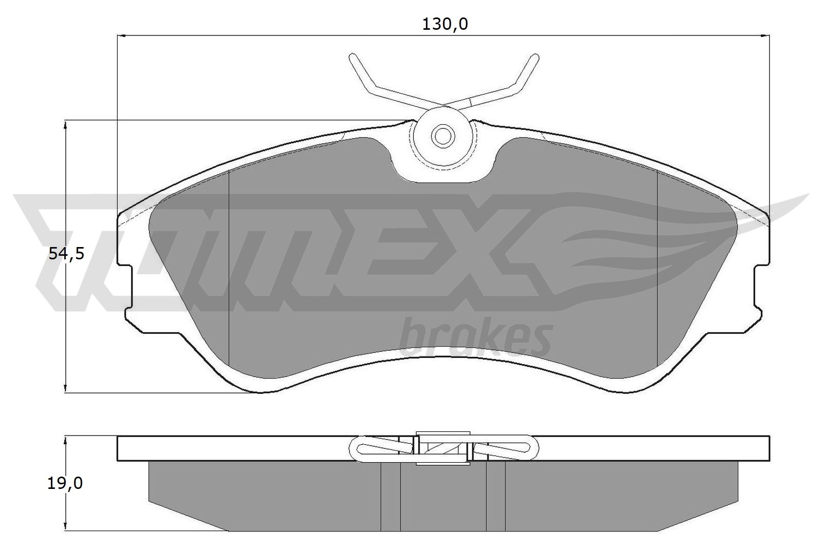 TOMEX BRAKES Bremseklodser tx1065 foraksel for AUDI