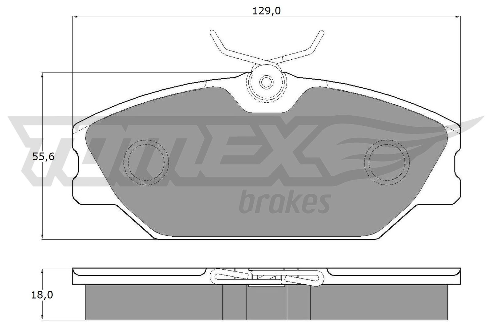 TOMEX BRAKES Bremseklodser tx10771 foraksel for DAEWOO