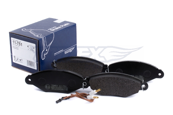 TOMEX BRAKES Bremseklodser tx11751 foraksel for NISSAN RENAULT