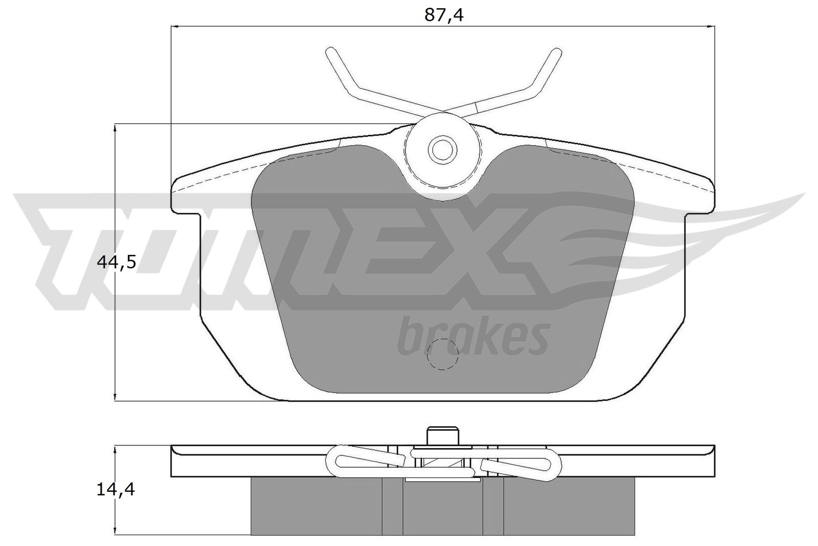 TOMEX BRAKES Bremseklodser tx1201 bagaksel for LANCIA FIAT ALFA ROMEO