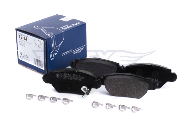 TOMEX BRAKES Bremseklodser tx1214 bagaksel for OPEL GENERAL MOTORS VAUXHALL CHEVROLET