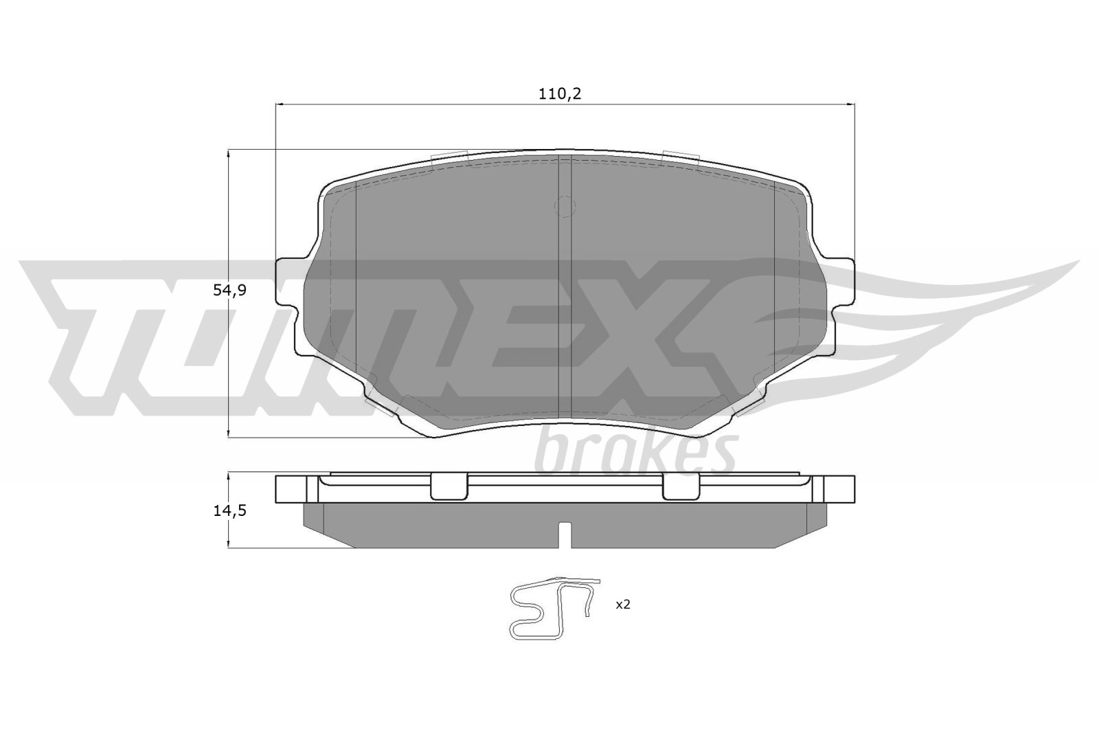 TOMEX BRAKES Bremseklodser tx1360 foraksel for MAZDA SUZUKI