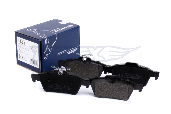 TOMEX BRAKES Bremseklodser tx1428 bagaksel for CITROËN PEUGEOT (DF-PSA) FORD OPEL VOLVO SAAB GENERAL MOTORS PONTIAC PEUGEOT JAGUAR MITSUBISHI MAZDA M