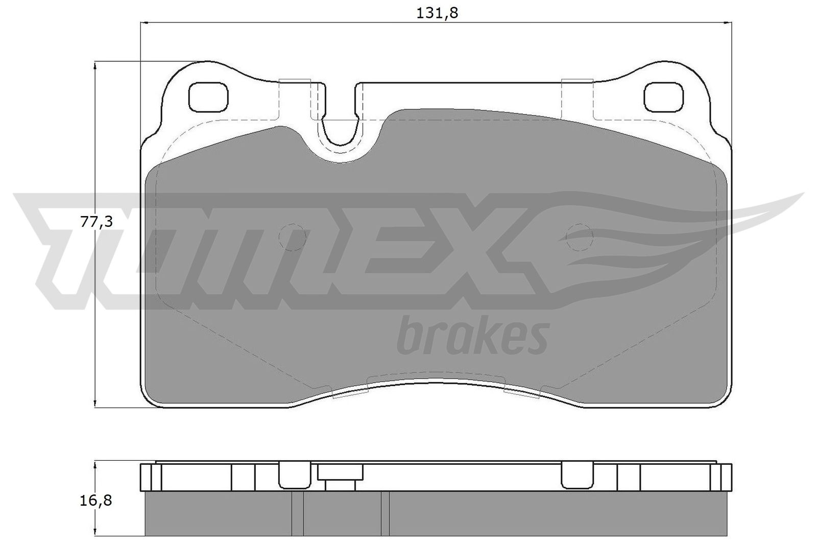 TOMEX BRAKES Bremseklodser tx1473 for VW SKODA AUDI ASTON MARTIN