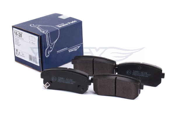 TOMEX BRAKES Bremseklodser tx1628 bagaksel for HYUNDAI KIA KIA (DYK) HYUNDAI (BEIJING)