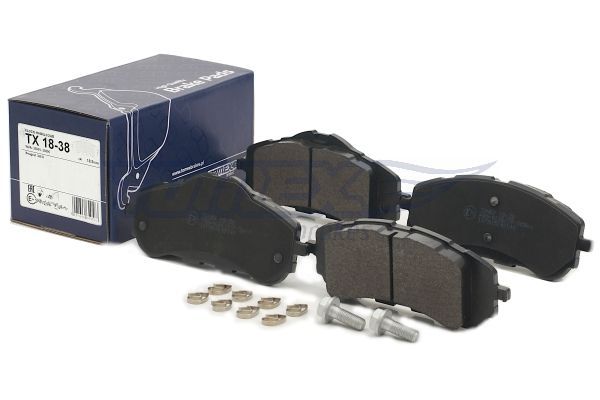 TOMEX BRAKES Bremseklodser tx1838 foraksel for PEUGEOT CITROËN TOYOTA