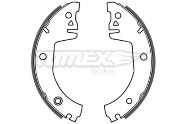TOMEX BRAKES Bremsebakkesæt tx2008 bagaksel for VAG