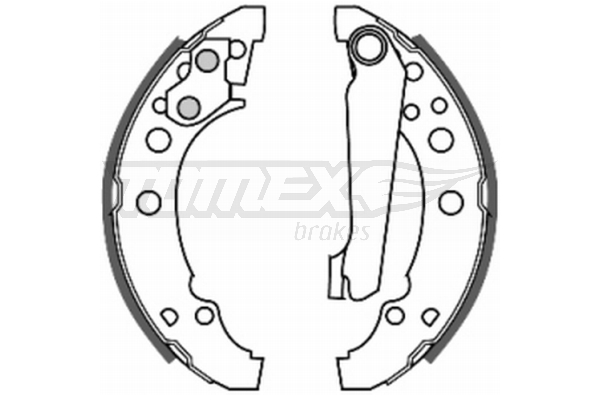 TOMEX BRAKES Bremsebakkesæt tx2023 bagaksel for VAG VW