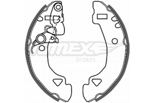 TOMEX BRAKES Bremsebakkesæt tx2027 bagaksel for FIAT