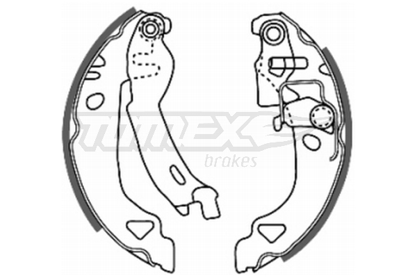 TOMEX BRAKES Bremsebakkesæt tx2028 bagaksel for LANCIA FIAT