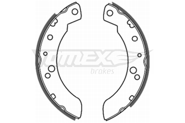 TOMEX BRAKES Bremsebakkesæt tx2033 bagaksel for FORD