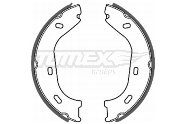 TOMEX BRAKES Bremsebakkesæt tx2036 bagaksel for MERCEDES-BENZ