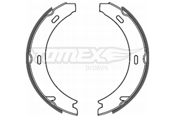 TOMEX BRAKES Bremsebakkesæt TX 20-37 bagaksel for MERCEDES-BENZ