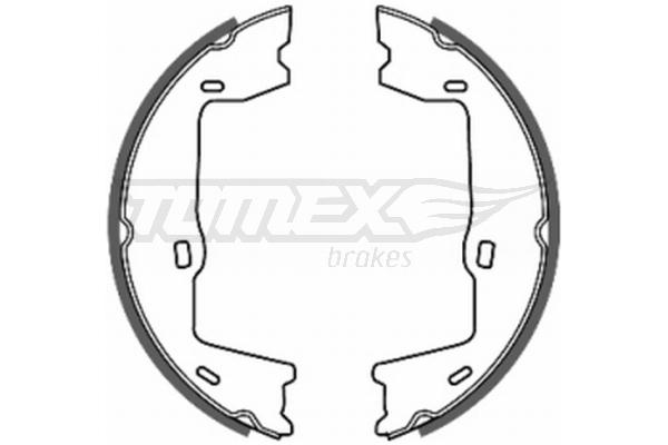 TOMEX BRAKES Bremsebakkesæt tx2069 bagaksel for OPEL SAAB VAUXHALL CHEVROLET