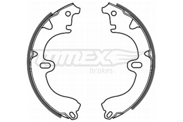 TOMEX BRAKES Bremsebakkesæt tx2082 bagaksel for TOYOTA