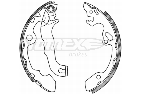 TOMEX BRAKES Bremsebakkesæt tx2092 bagaksel for FORD