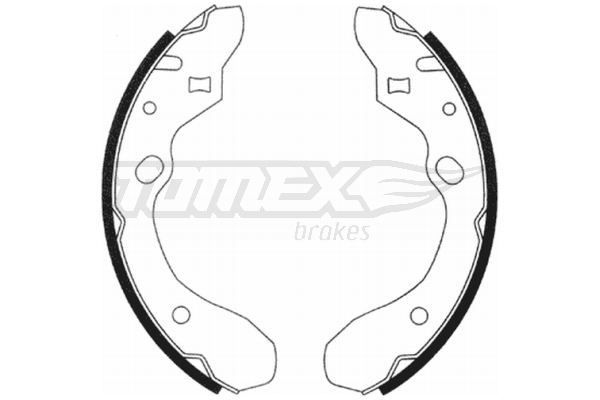 TOMEX BRAKES Bremsebakkesæt tx2091 bagaksel for MAZDA