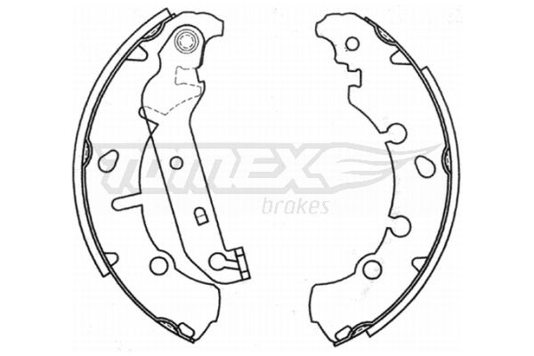 TOMEX BRAKES Bremsebakkesæt tx2093 bagaksel for FORD MAZDA