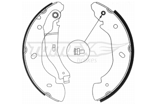 TOMEX BRAKES Bremsebakkesæt tx2094 bagaksel for FORD