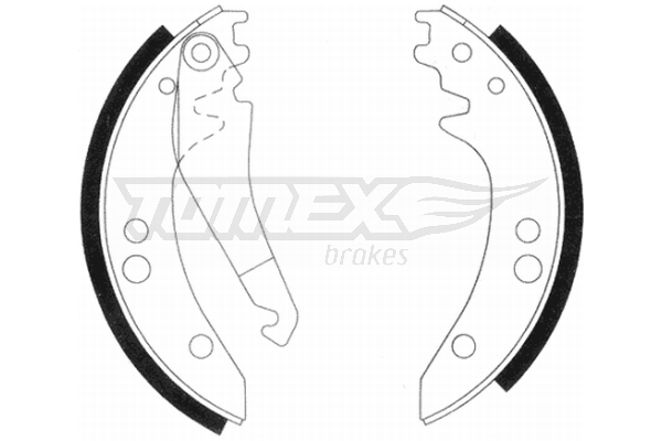 TOMEX BRAKES Bremsebakkesæt tx2097 bagaksel for MERCEDES-BENZ