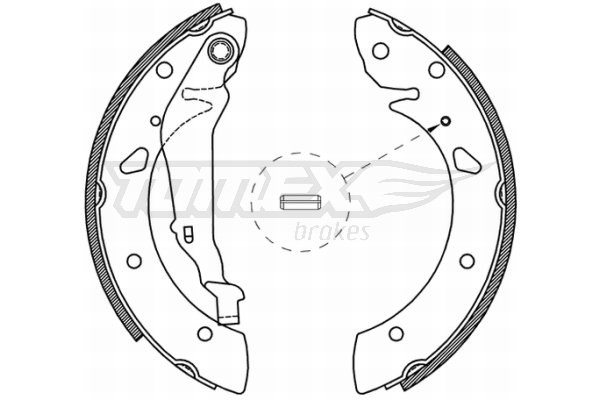 TOMEX BRAKES Bremsebakkesæt tx2105 bagaksel for TOYOTA