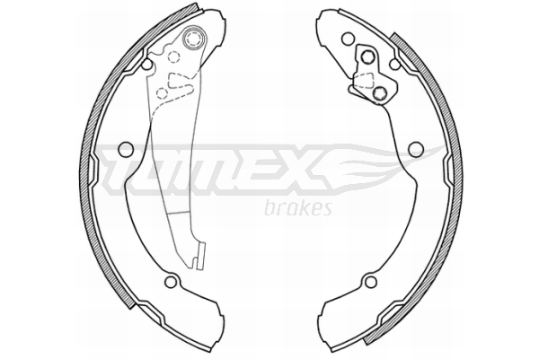 TOMEX BRAKES Bremsebakkesæt tx2104 bagaksel for VAG SKODA
