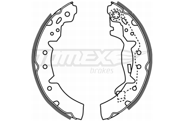 TOMEX BRAKES Bremsebakkesæt tx2106 bagaksel for TOYOTA