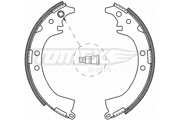 TOMEX BRAKES Bremsebakkesæt tx2107 bagaksel for TOYOTA