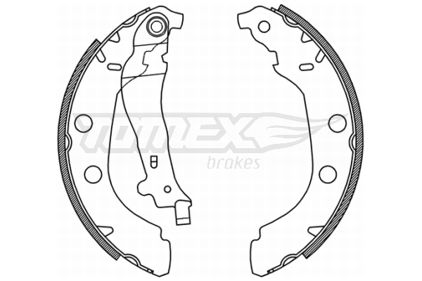 TOMEX BRAKES Bremsebakkesæt tx2115 bagaksel for PEUGEOT