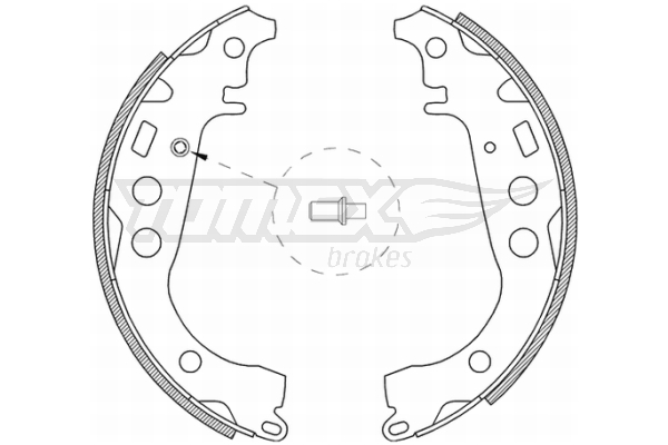 TOMEX BRAKES Bremsebakkesæt tx2109 bagaksel for GEELY TOYOTA