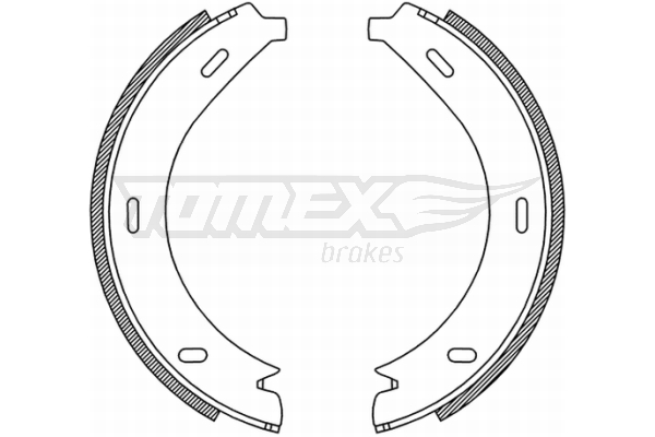 TOMEX BRAKES Bremsebakkesæt tx2119 bagaksel for MERCEDES-BENZ